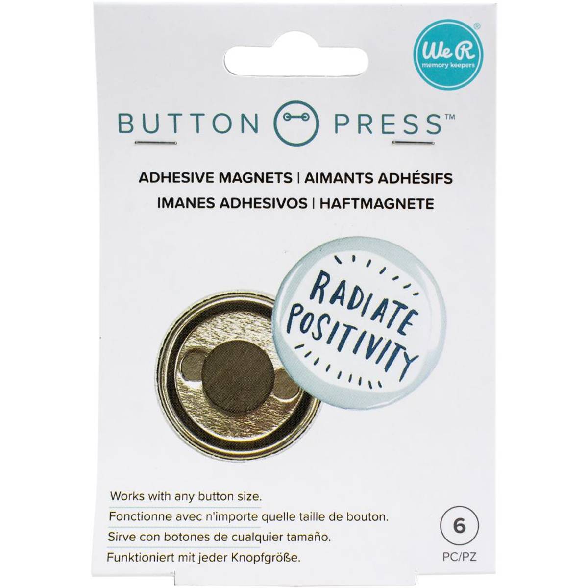 Button Press Adhesive Magnets 