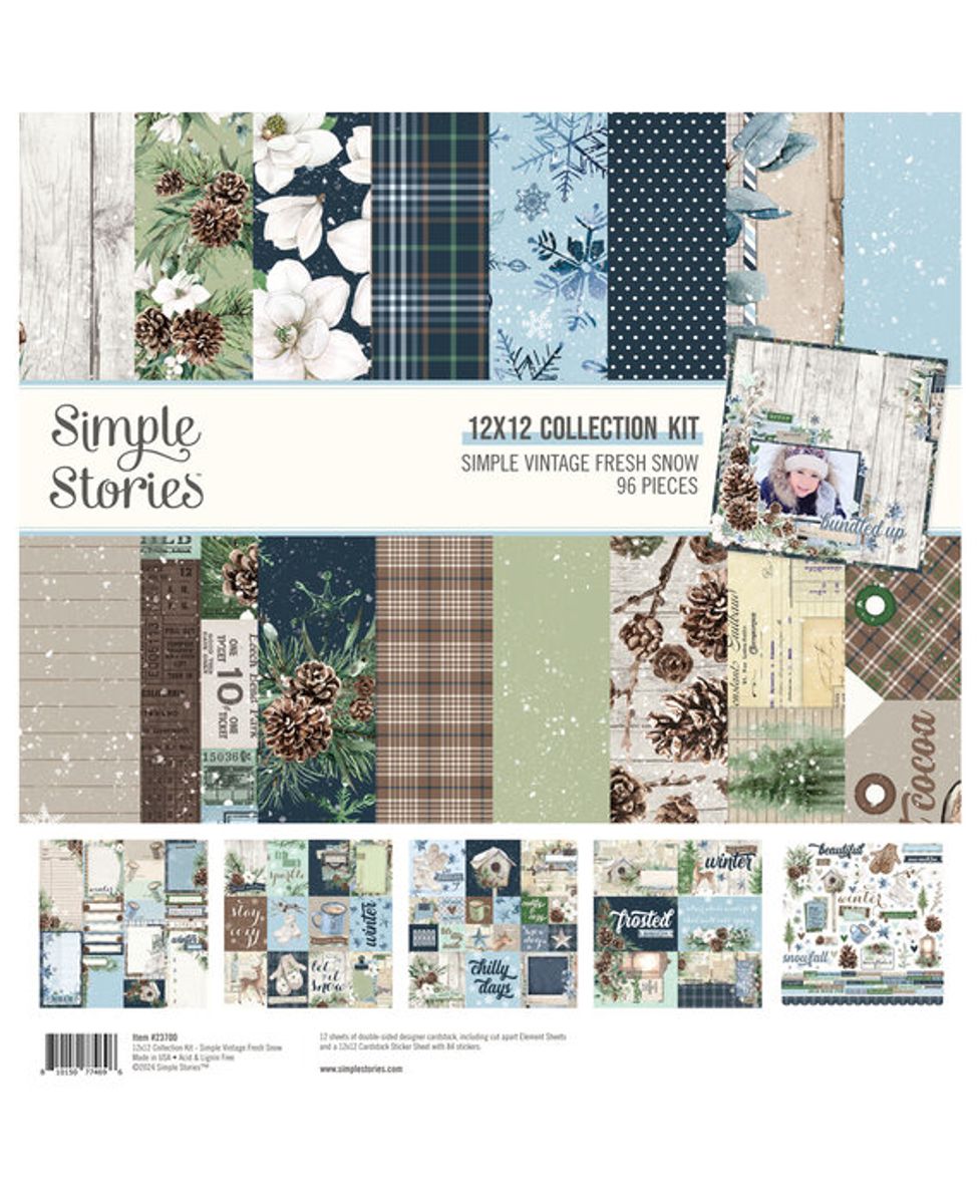 Simple Vintage Fresh Snow 12x12 Collection Kit