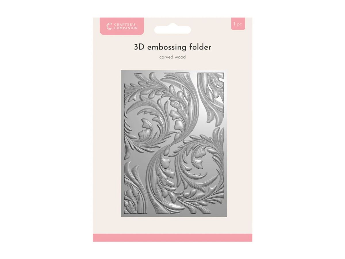 Carved Wood 3D Embossing Folder