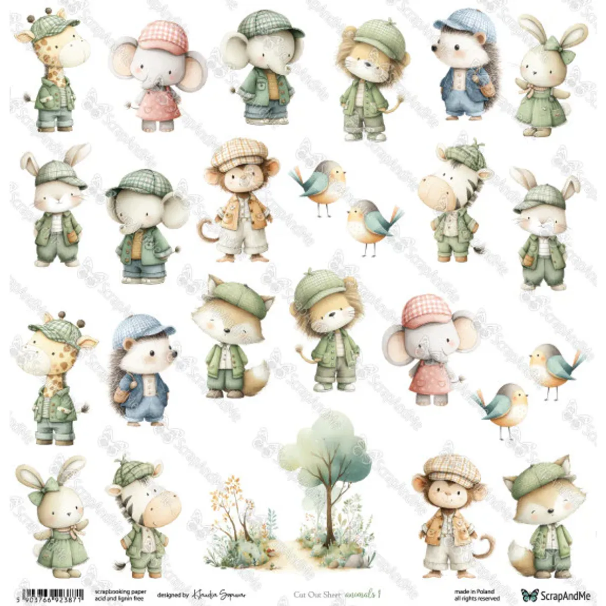 Cut Out Sheet Animals 1